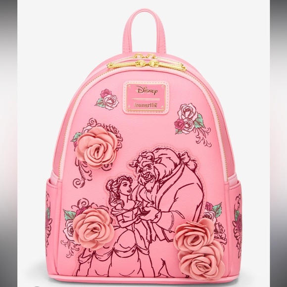 Loungefly Handbags - Beauty and the Beast loungefly mini backpack NWT